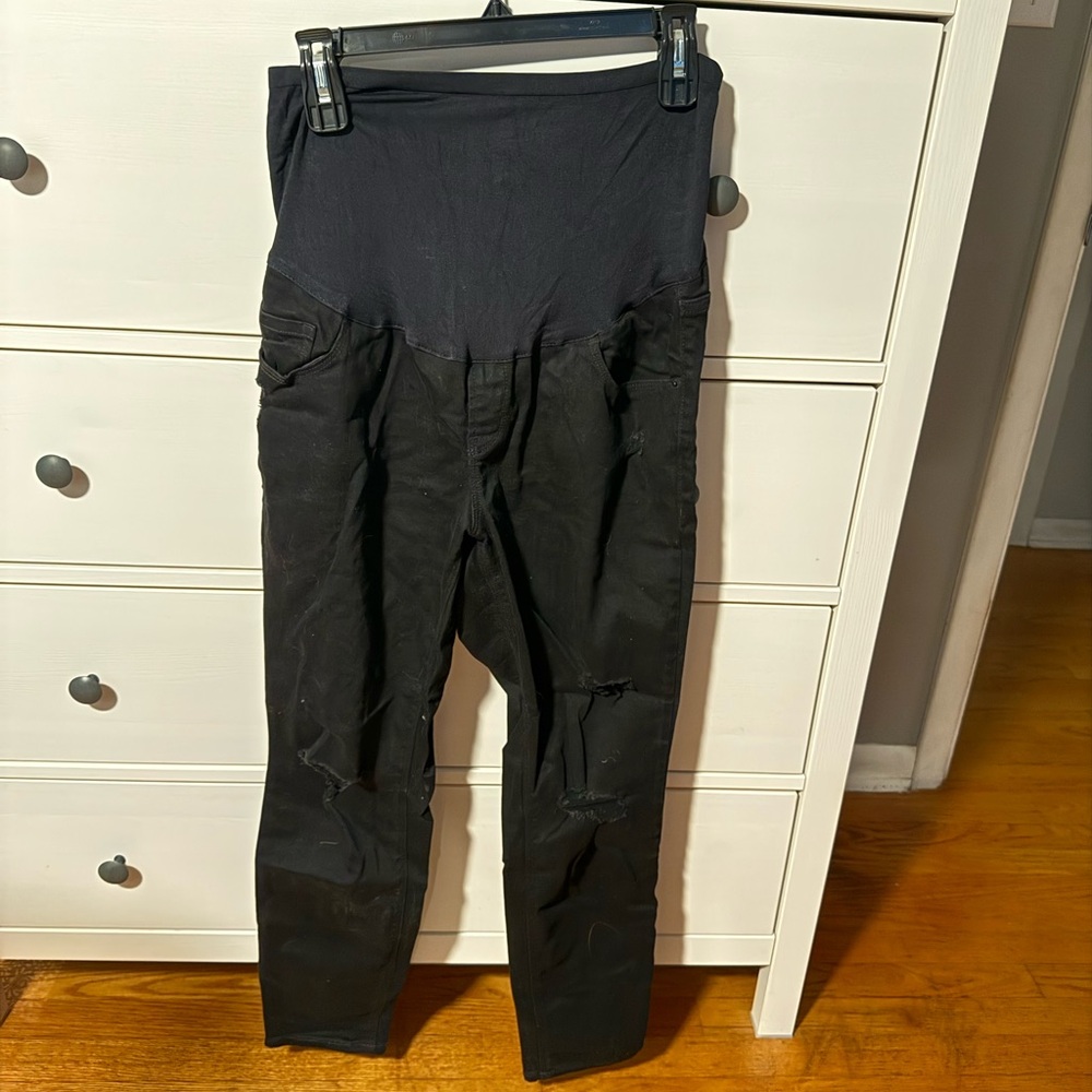 Old Navy Black Maternity Skinny Jeans